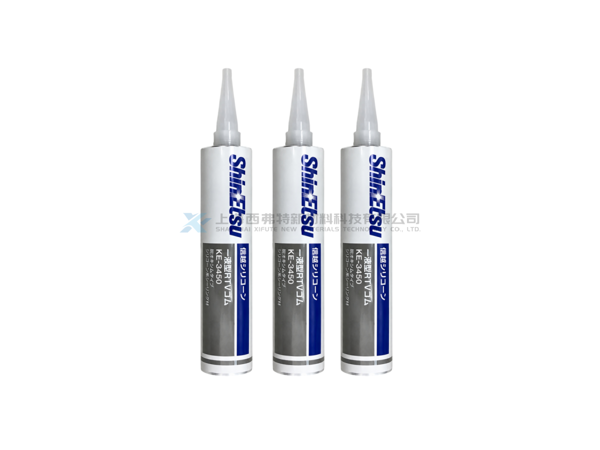 Shin-Etsu KE-3450 One-Component Flame Retardant Liquid Silicone Rubber Adhesive Sealant