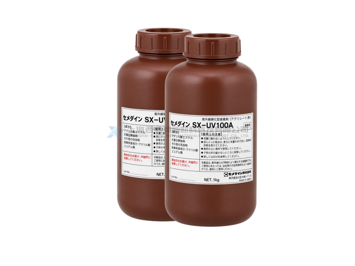 CEMEDINE SX-UV100A One-Part UV-Triggered Dual-Cure Elastic Adhesive