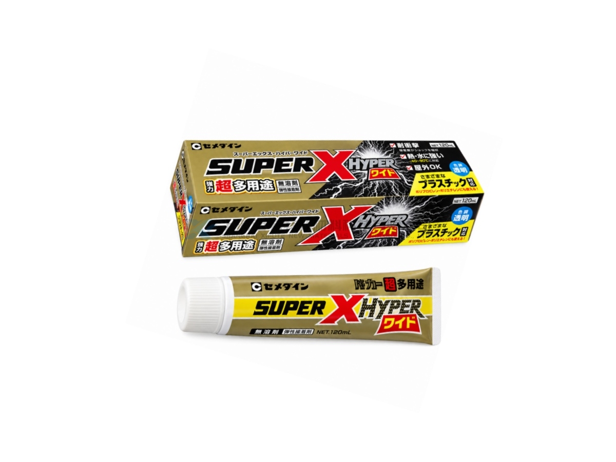 CEMEDINE SUPER X HYPER WIDE(AX-175/AX-176/AX-177) Multi-Purpose Clear Elastic Adhesive